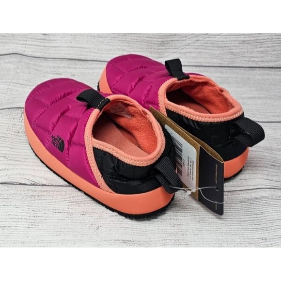 NEW!!  The North Face ThermoBall Traction "Fuschia Pink/Coral Sunrise" Girls' Bo - Picture 7 of 13